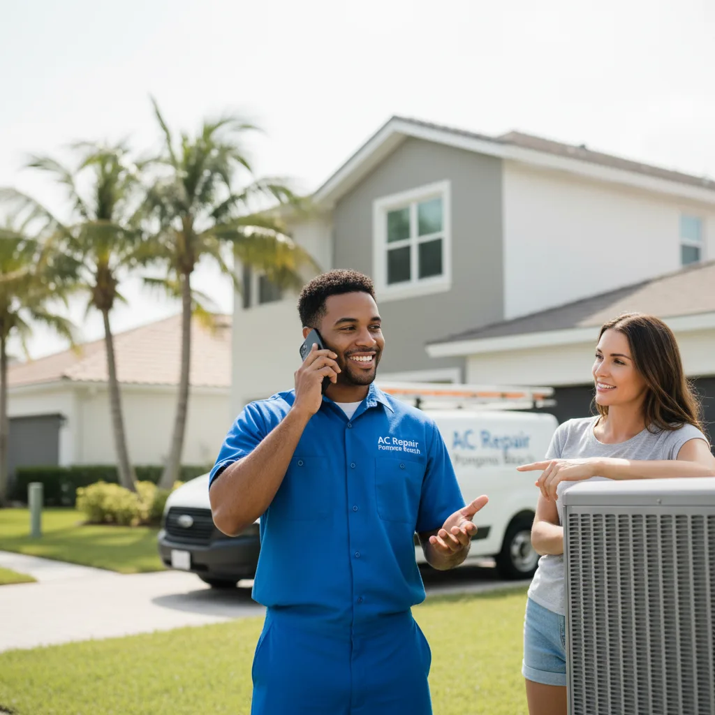 AC Repair Pompano Beach customer support in Warrington